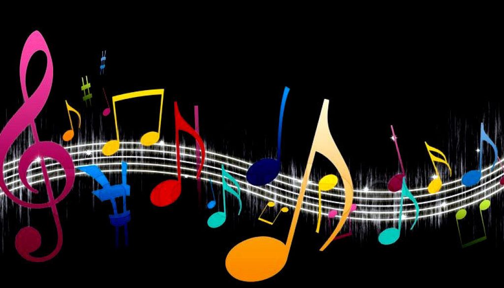 music-notes-on-black-background